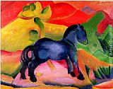 Little Blue Horse by Franz Marc